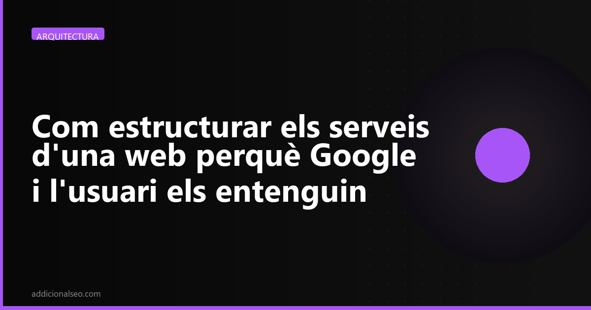 Com estructurar els serveis d’una web